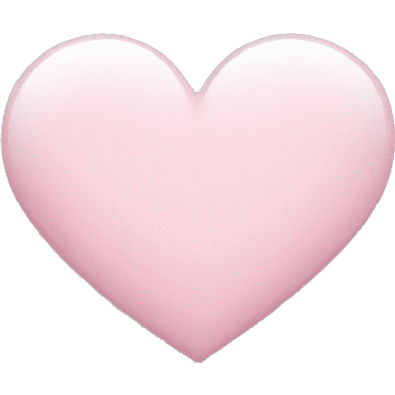 white heart with light pink emoji