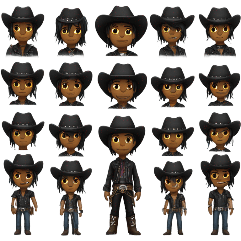 Emo cowboy emoji