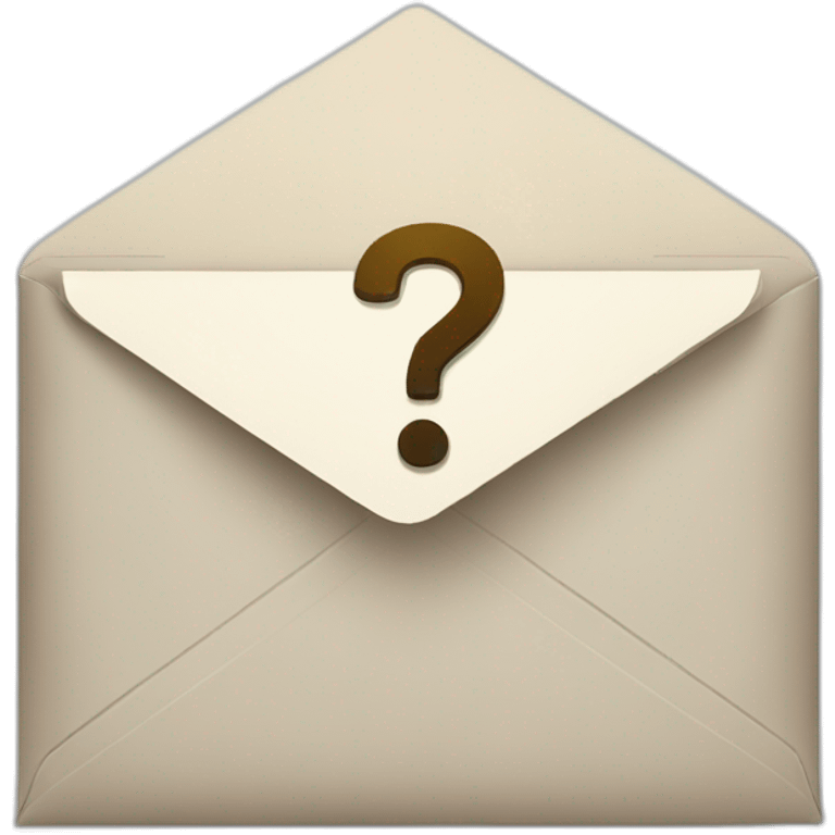 envelope with question mark emoji