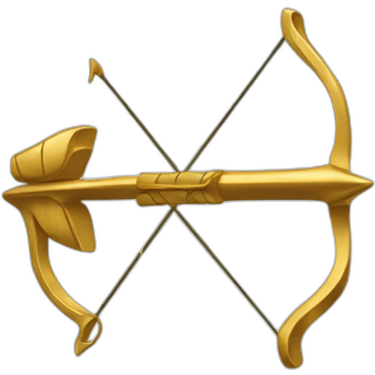 bow and arrow gold emoji