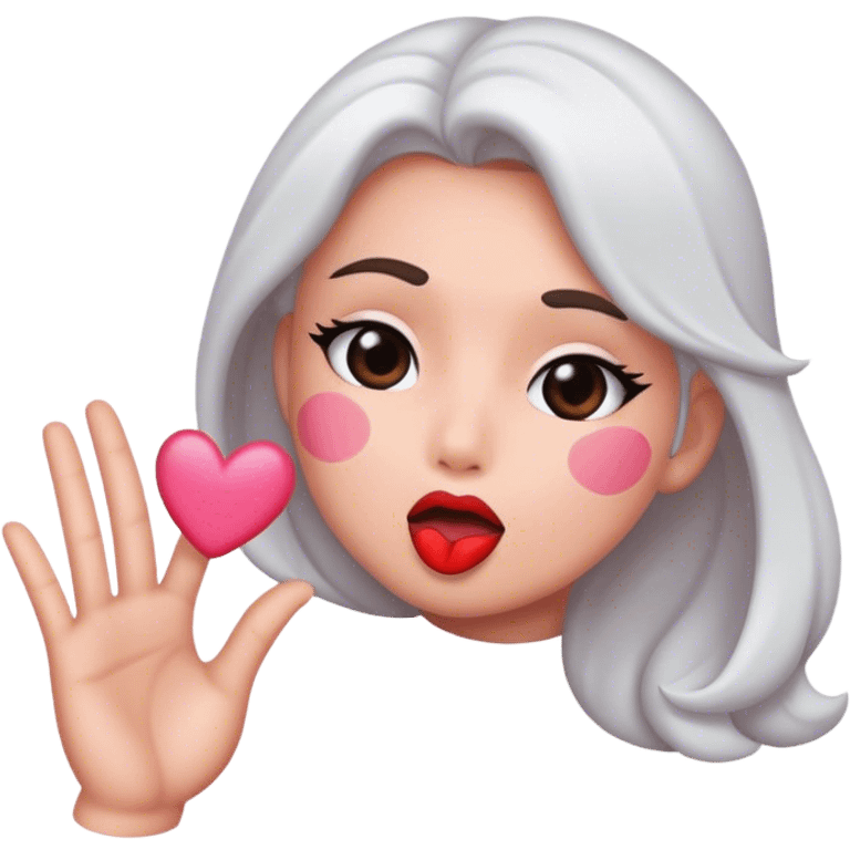 Blowing a kiss emoji