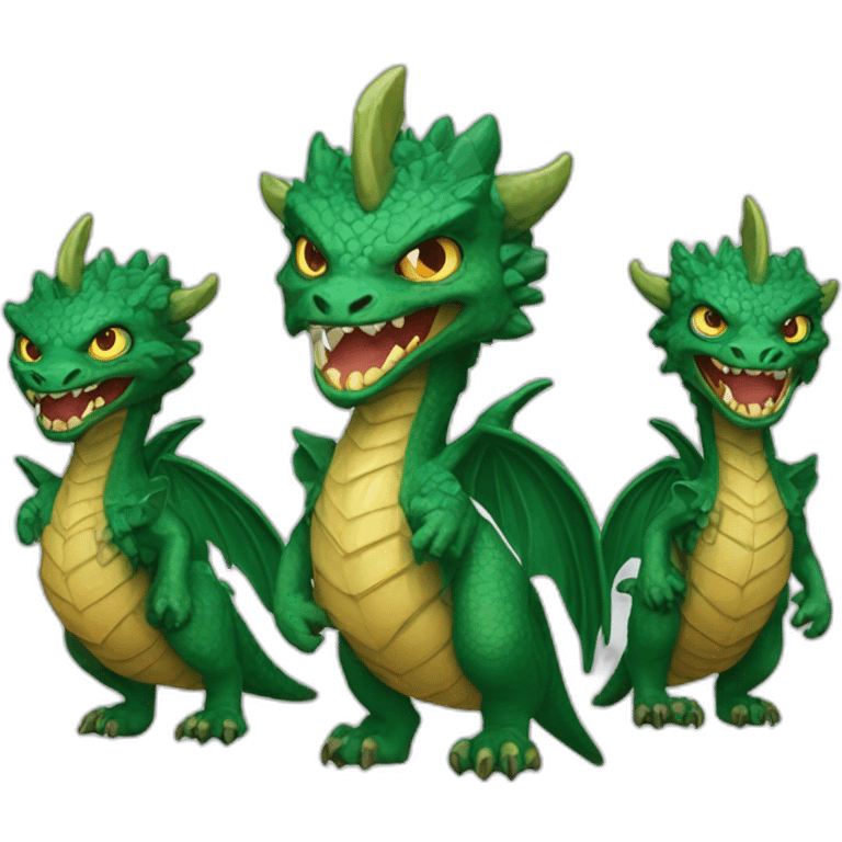 5 headed tiamat emoji