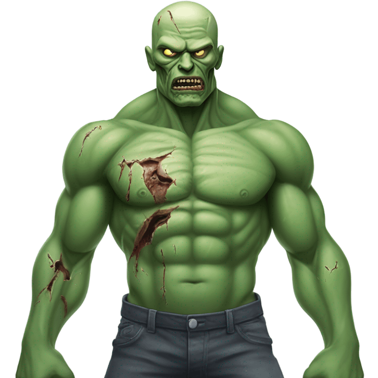 Zombie hulk emoji