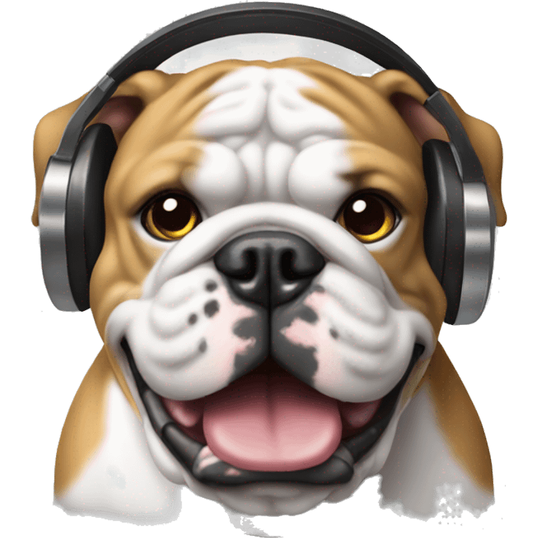 Bulldog dj emoji