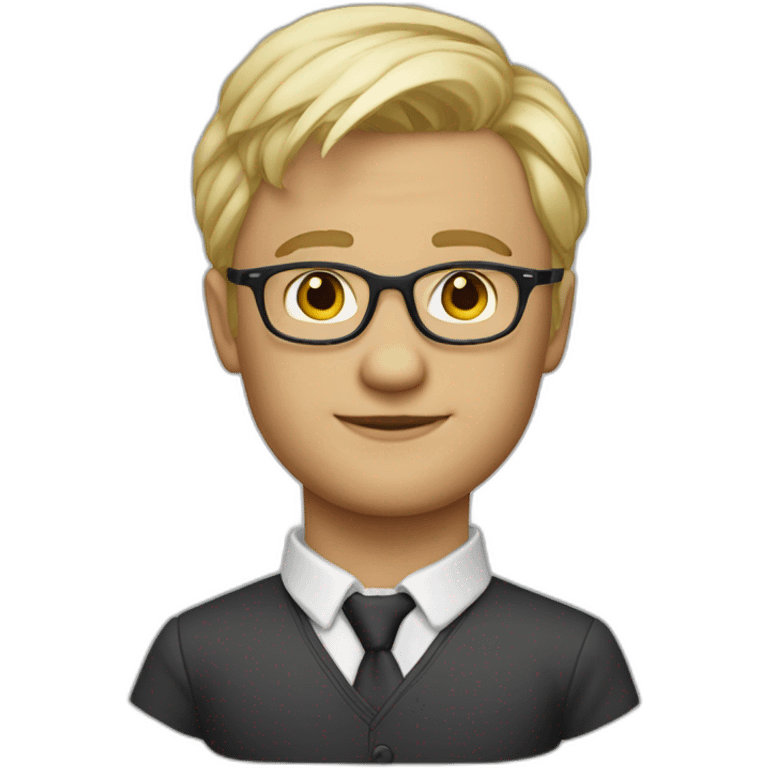 Étienne Martin lyst short blond hair glasses emoji