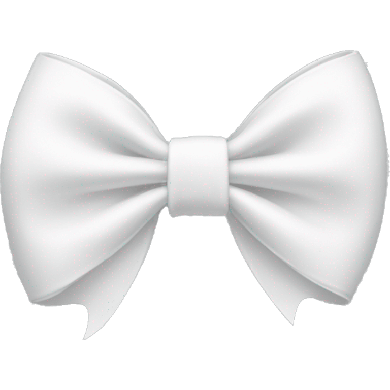 aesthetic white bow emoji