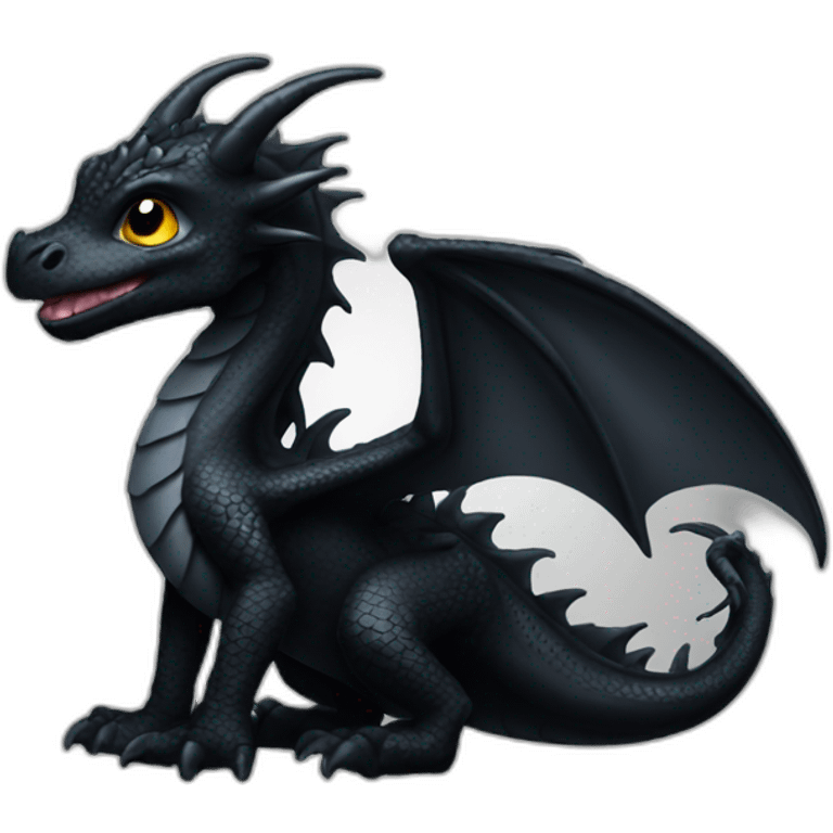 baby black dragon emoji