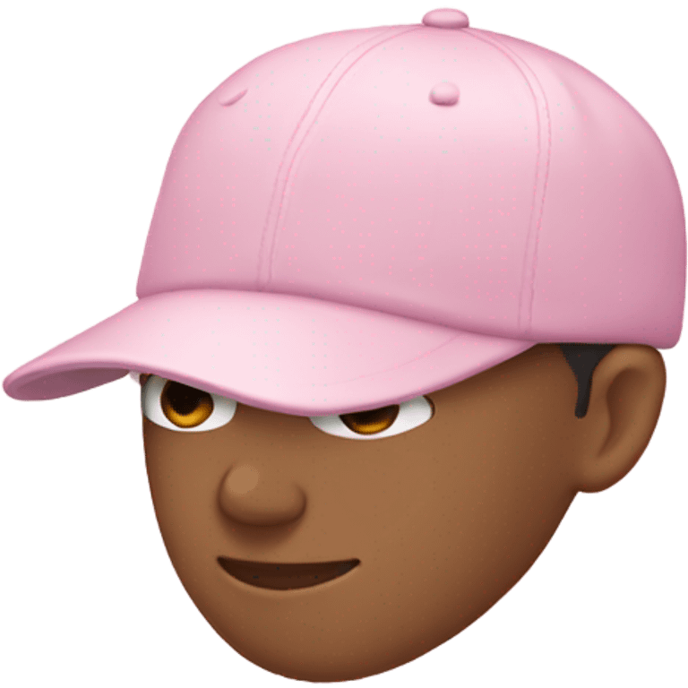 light pink baseball cap emoji