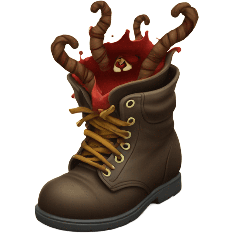   Krampus poop in a shoe emoji