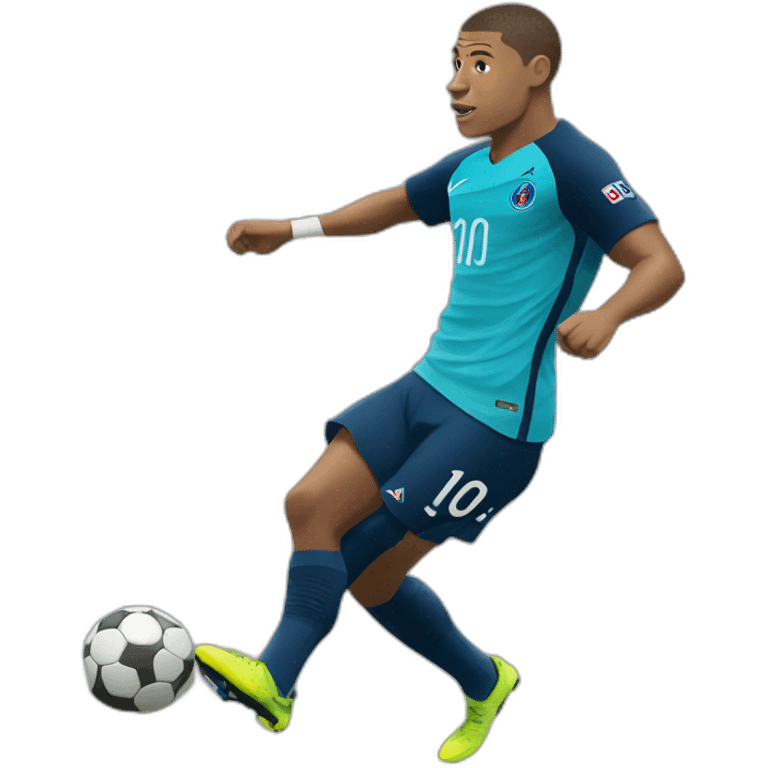 Mbappé sur un char emoji