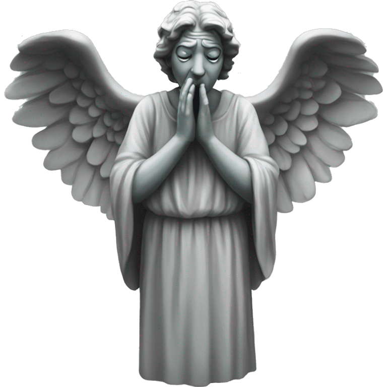 weeping angel statue  emoji