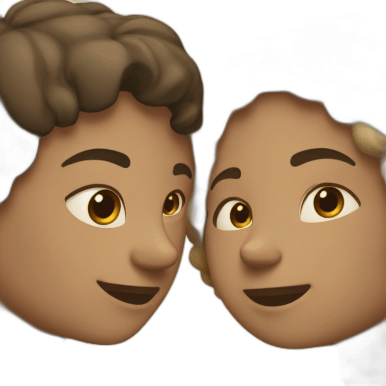 Deux personnes qui s’embrassent emoji