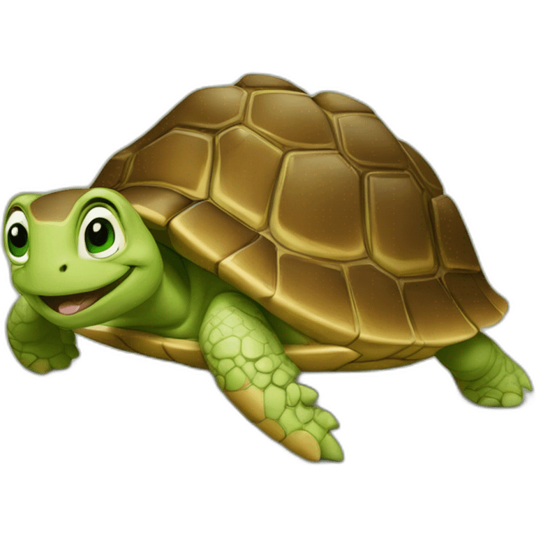 Chat sur tortue emoji