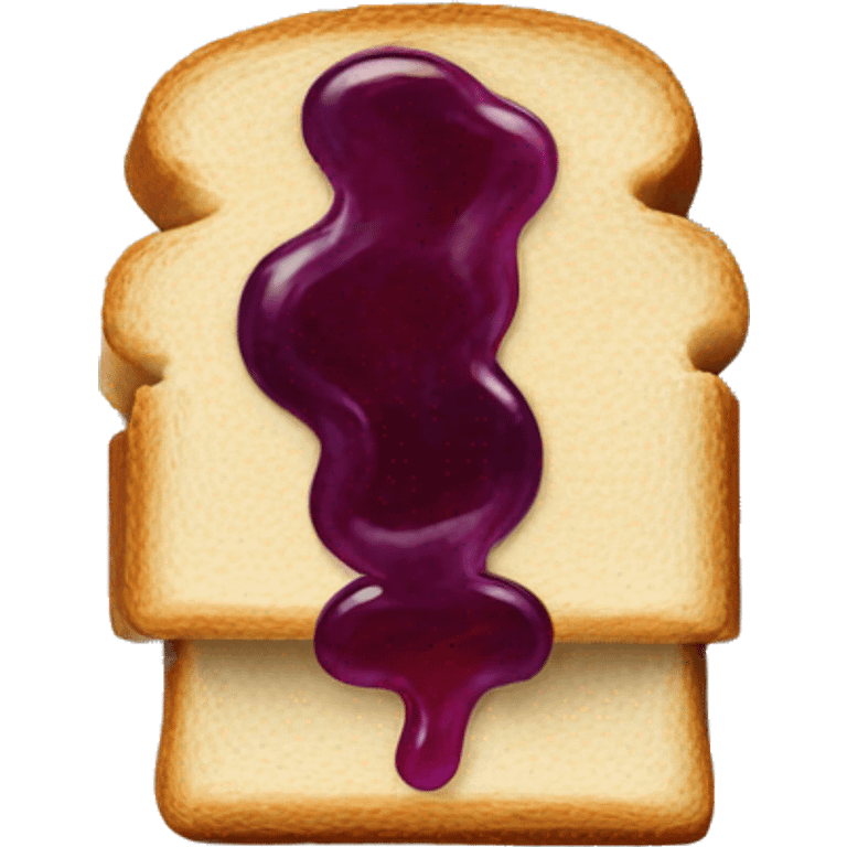 Penut butter and jelly sandwich  emoji