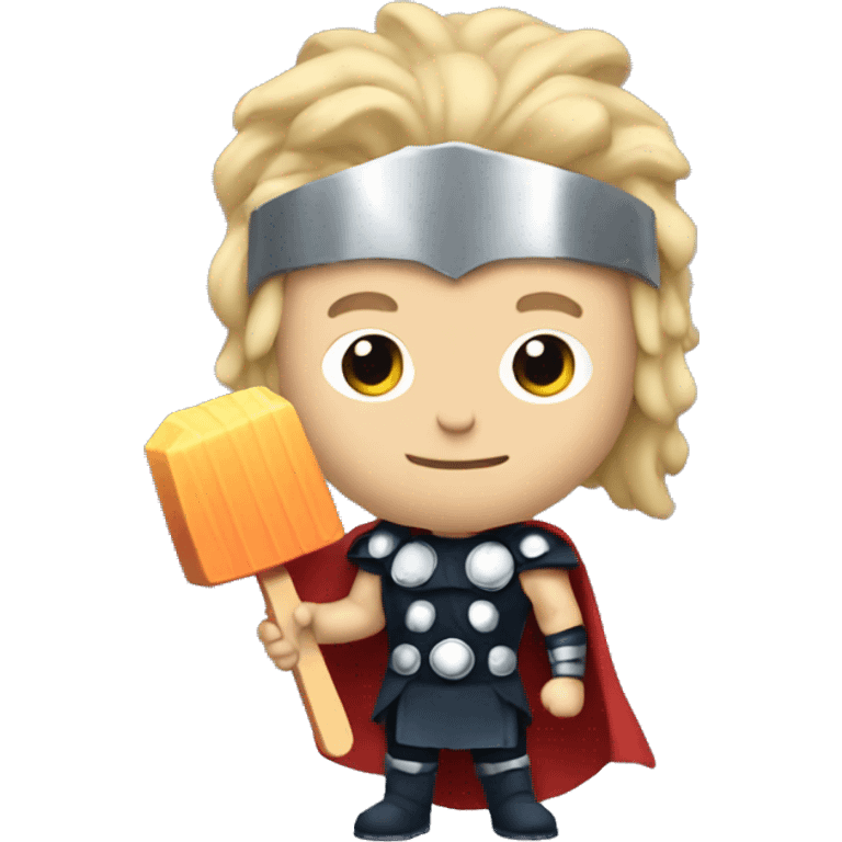 Thor with popsicle emoji