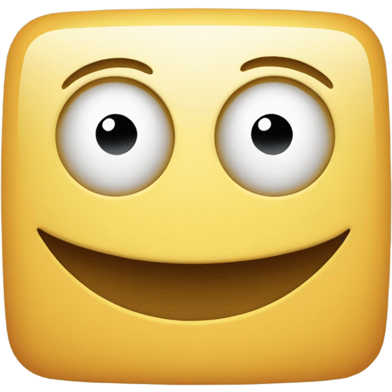 Create an emoji that is a smiley face but square emoji