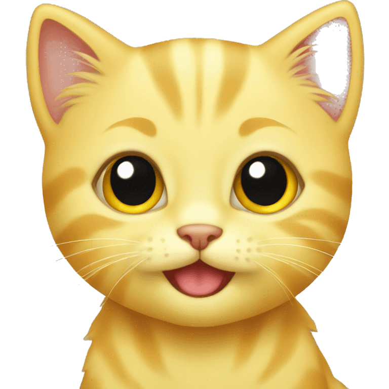 yellow kitten  emoji