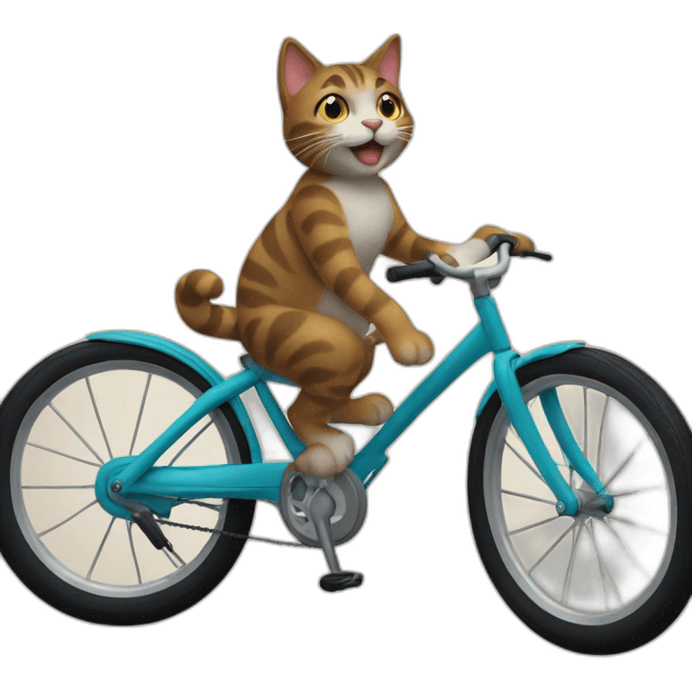 Cat on a bike  emoji