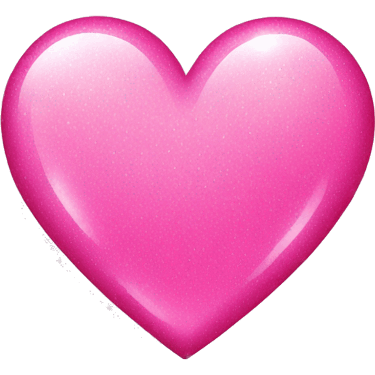 flat pink heart with sparkles emoji