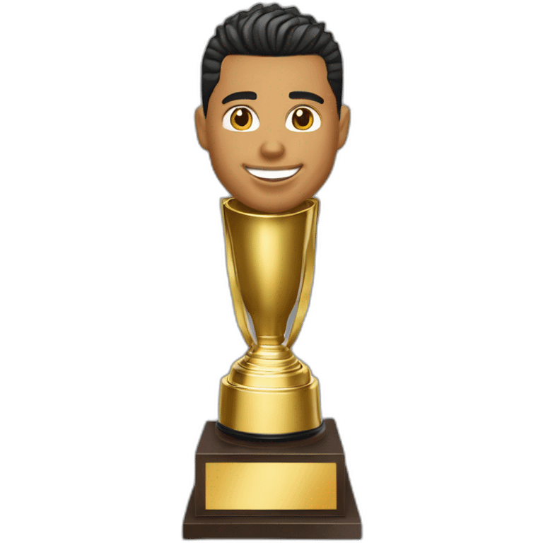 Ronaldo nazario soulever wirld cup trophy emoji