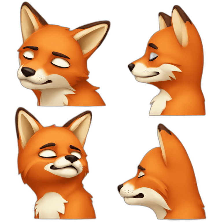 facepalming fox emoji