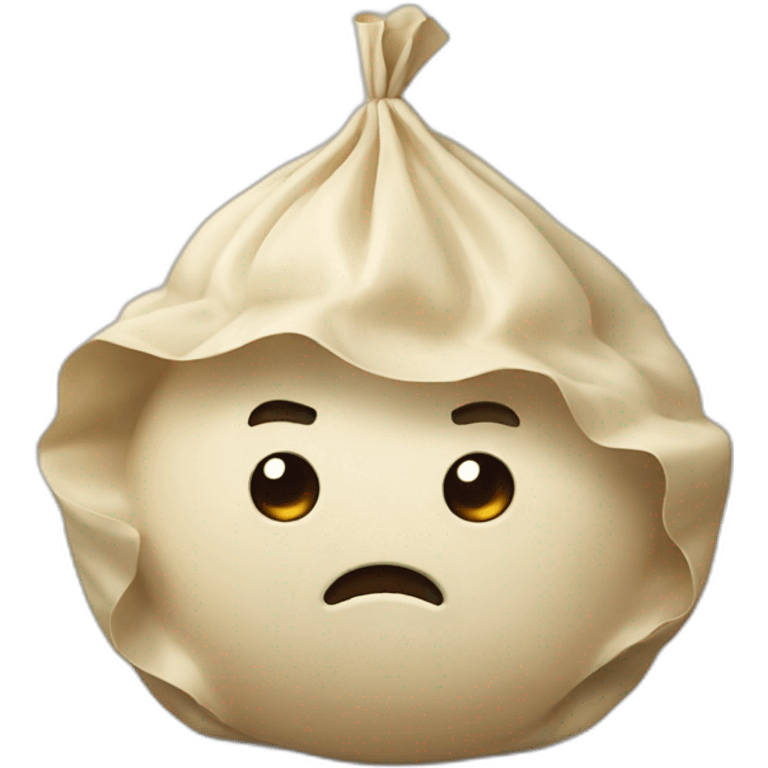 Dumpling angry emoji