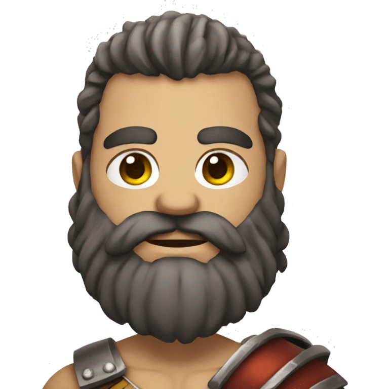 gladiator with a large beard emoji