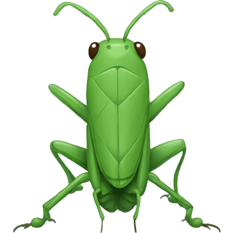 Green cricket emoji