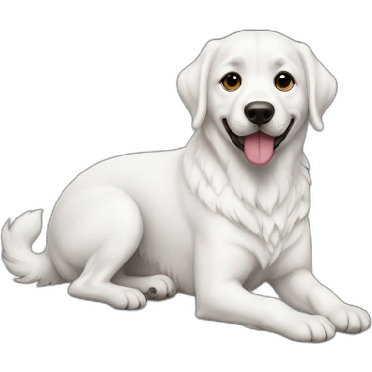 Perro blanco emoji