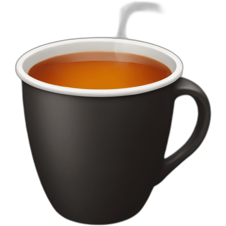 a cup of black tea emoji