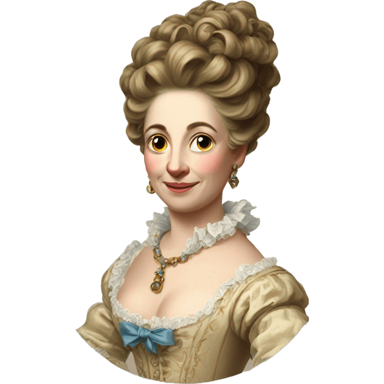 Rococo portrait of woman emoji