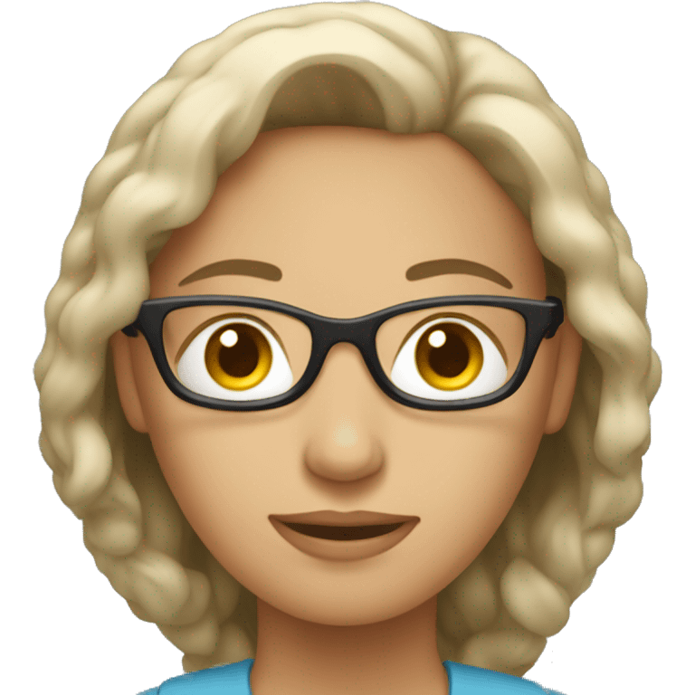 A woman typing in a computer  emoji