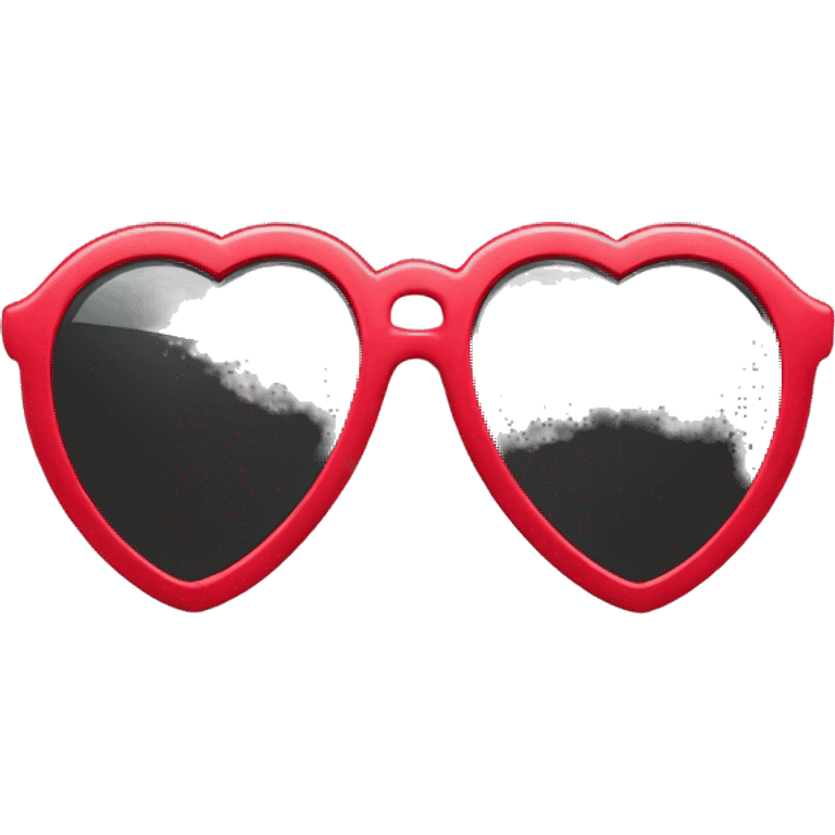 Heart shaped sunglasses emoji