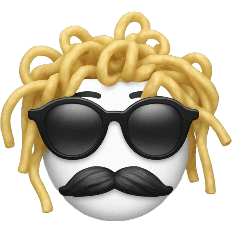 noodle with sunglasses emoji