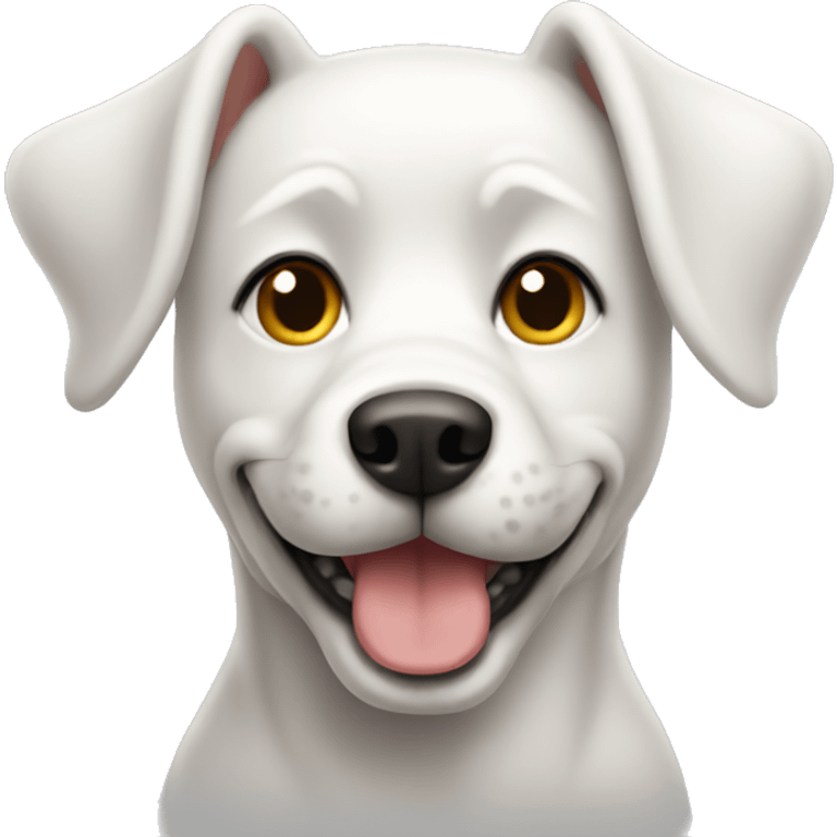 Dog white bday emoji