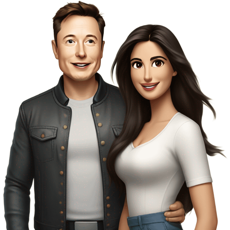 elon musk with katrina kaif emoji