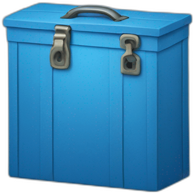 Blue box emoji