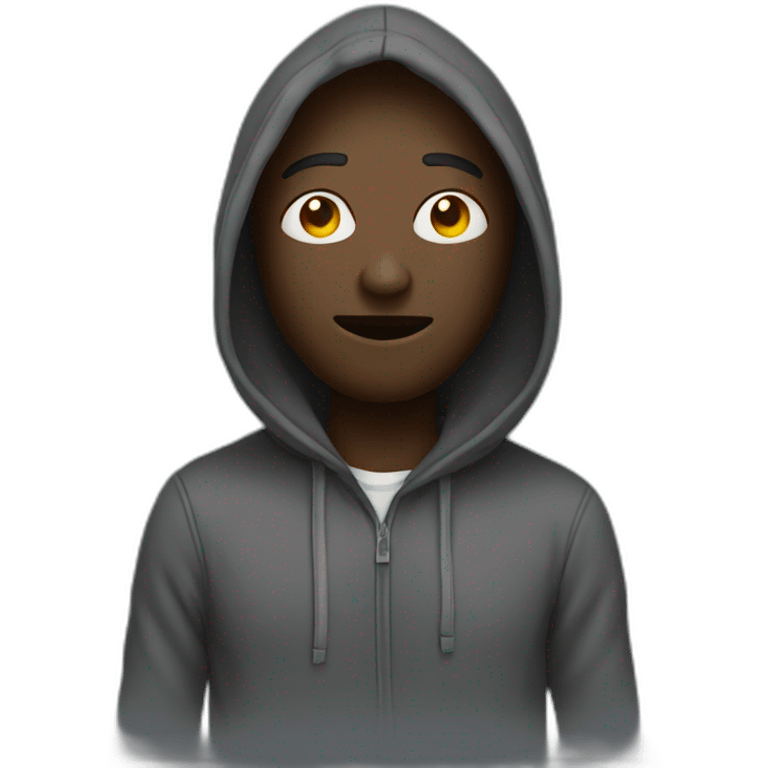 Stickman avatar in hoodie emoji