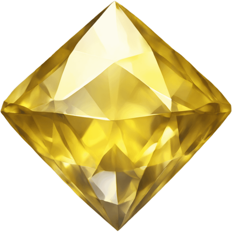 Generate an emoji of a diamond crystal yellow in color emoji