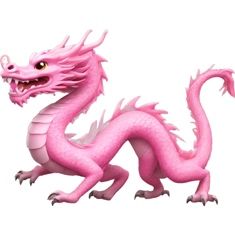 Pink Chinese dragon  emoji