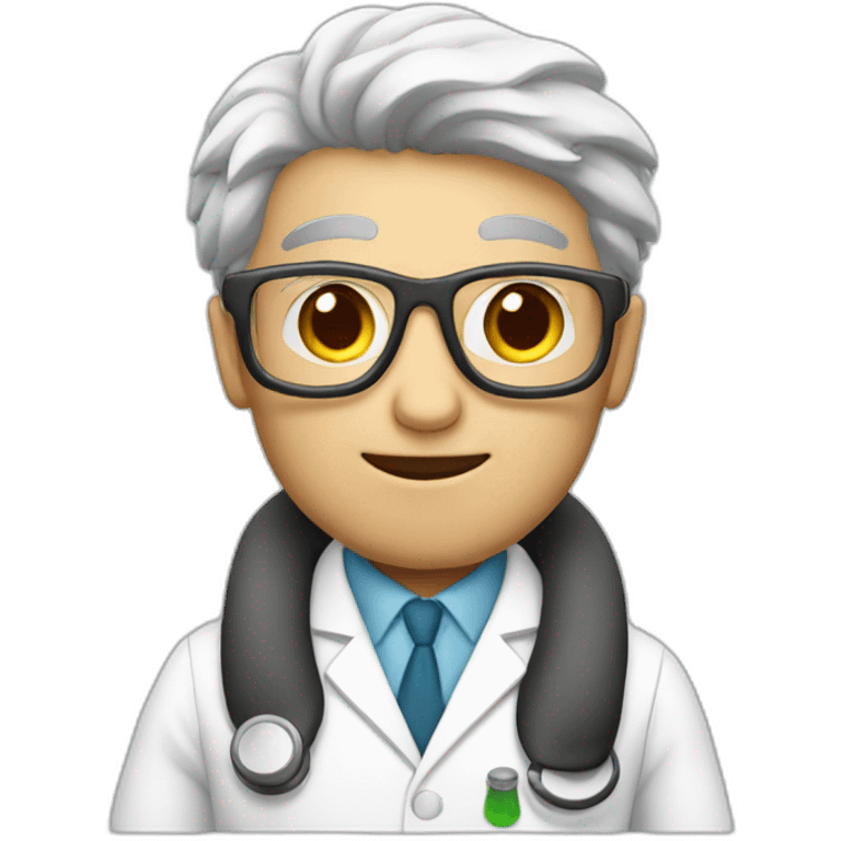 mole scientist in a white coat emoji