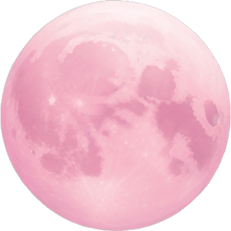 Light pink pink moon emoji