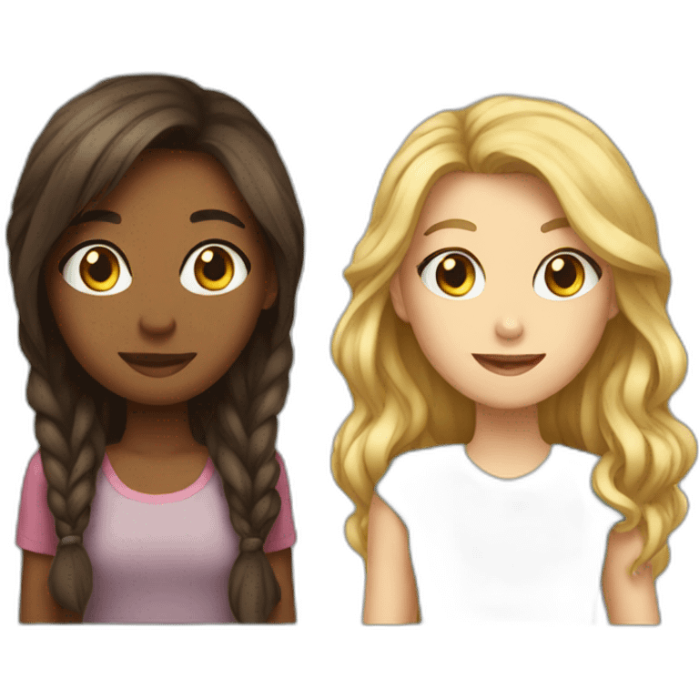 Girl and dar emoji