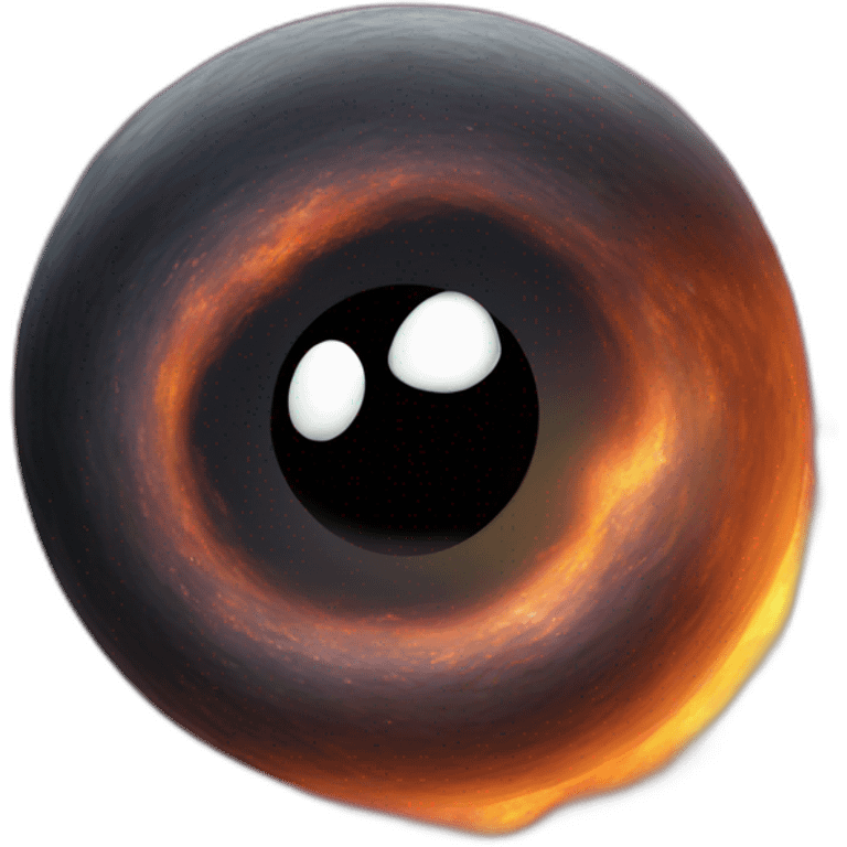 A black hole emoji