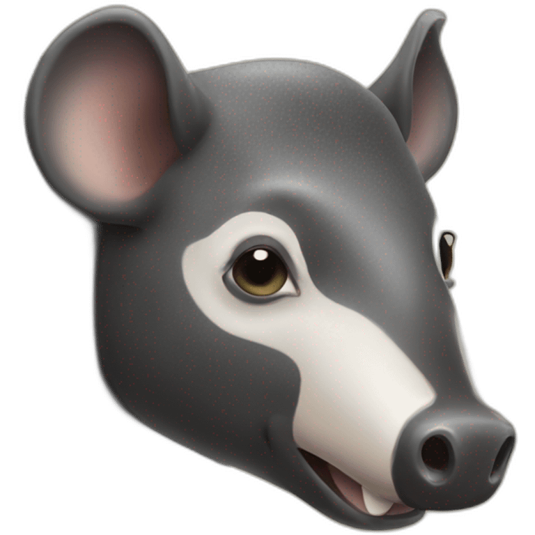 malayan tapir calling Houston emoji