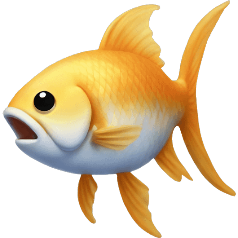 A fish in a bub emoji