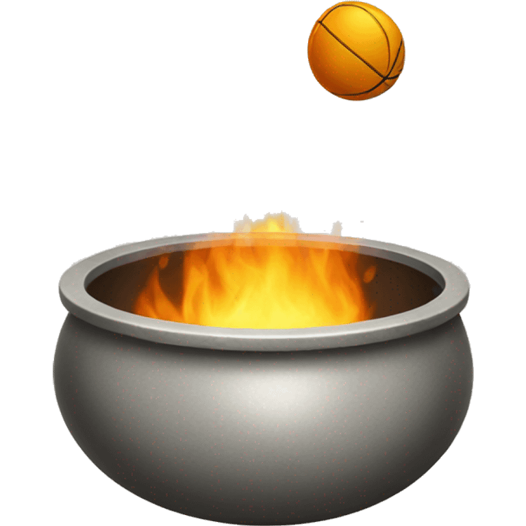 pot with ball emoji