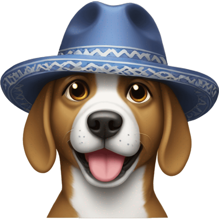 Perro con sombrero  emoji