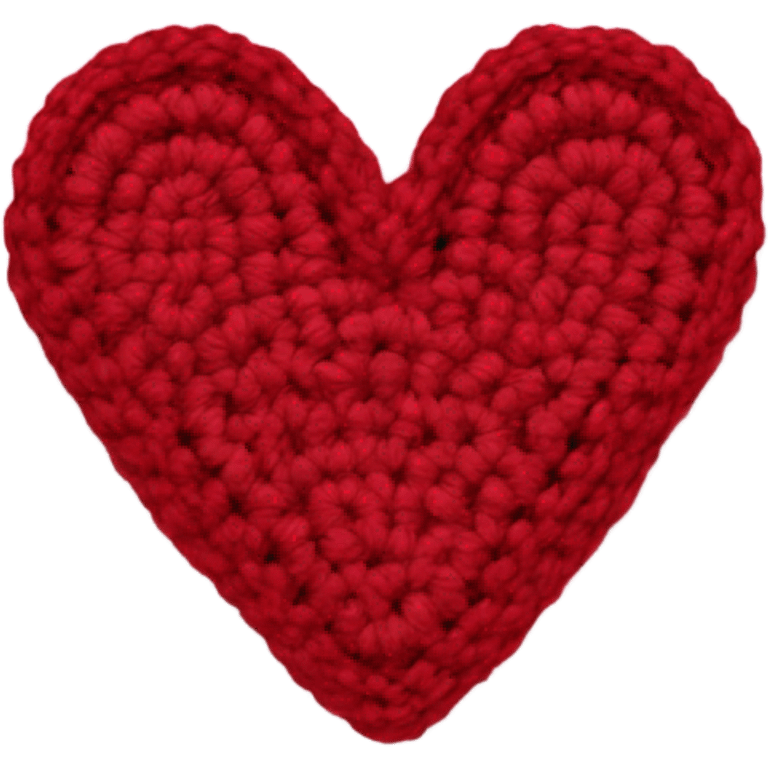 Crochet heart emoji