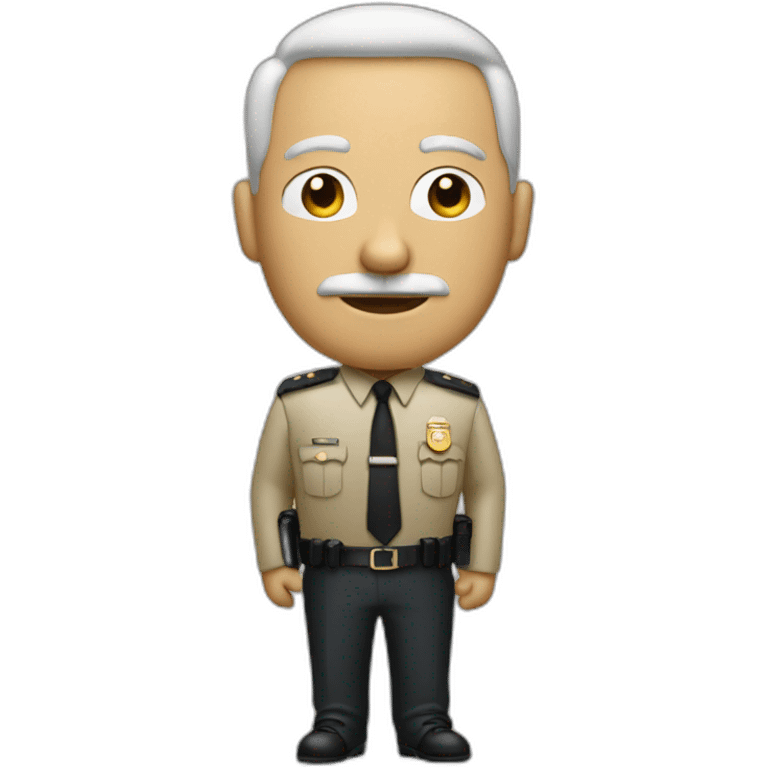 A figure of a man who resembles a senior security officer emoji